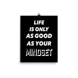 Mindset Poster - mind hstle motivational posters and apparel